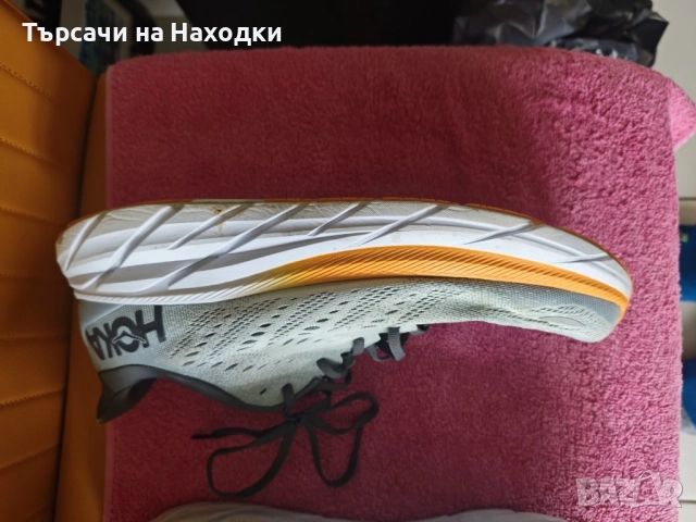 Мъжки маратонки Hoka Clifton 8 Trainers UK Size 12.5 EU 47 сиви grey, снимка 5 - Маратонки - 52004439