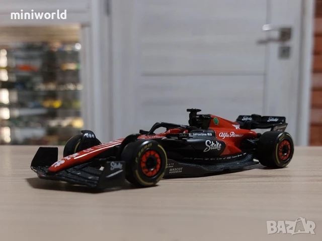 Alfa Romeo C43 F1 Monza 2023 n.77 - мащаб 1:43 на bBurago моделът е нов в кутия