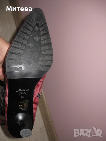 Дамски елегантни ботуши естествена кожа, снимка 4 - Дамски ботуши - 52597537