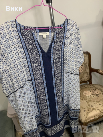 Туника/рокля в размер 16, подходяща за L-XL, снимка 3 - Рокли - 44653971