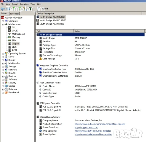 Gigabyte GA-880GA-UD3H socket AM3, снимка 6 - Дънни платки - 51417673