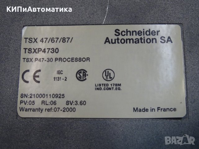 процесор Telemecanique TSXP4730 processor bourd 4730, снимка 2 - Резервни части за машини - 35228398