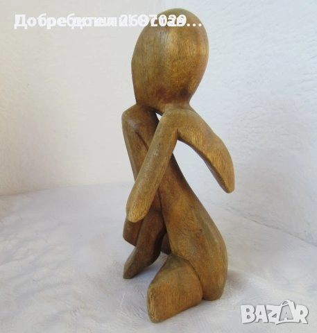 Различни дървени фигури:  55см любов целувка голяма дървена фигура дърворезба жена мъж , снимка 7 - Статуетки - 29445116