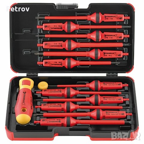 STAHLWILLE 4798 VDE 1000 V -GERMANY- Комплект Професионални Отверки !!!ЧИСТО НОВИ!!! Made in Germany, снимка 4 - Отвертки - 29356442