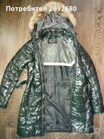 Ново дамско зимно яке М-ка,тъмно маслено зелено , снимка 4 - Якета - 47934840