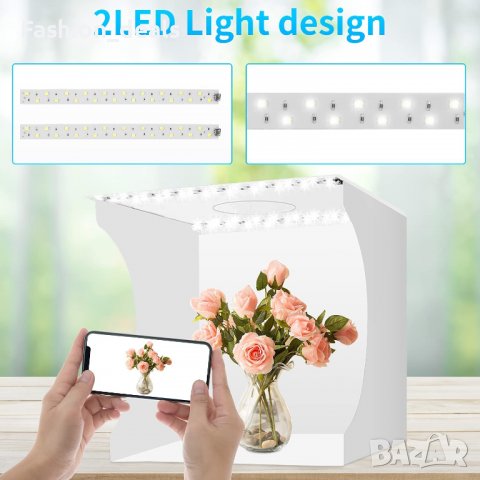 Нова Палатка за фото студио Мини светлинна кутия Фотография снимки, снимка 5 - Друга електроника - 39078267