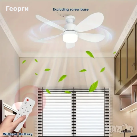 полилей с вентилатор 2 броя, снимка 3 - Лед осветление - 51095498