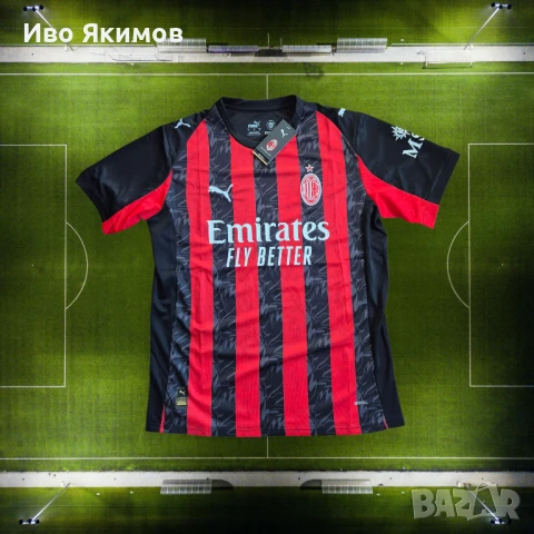 Официален първи екип AC Milan сезон 2025/26, снимка 1