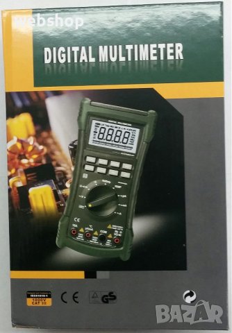 Дигитален мултиметър MASTECH , Мултицет със зумер MS8240C VAC/VDC | AAC/ADC | OHM | F | °C | Hz, снимка 2 - Други инструменти - 38688861
