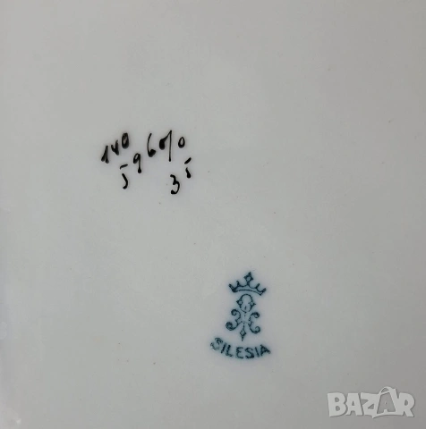 Винтидж порцеланов сервиз за хранене - Hermann Ohme, Silesia (1900–1920 г), снимка 10 - Сервизи - 53298089