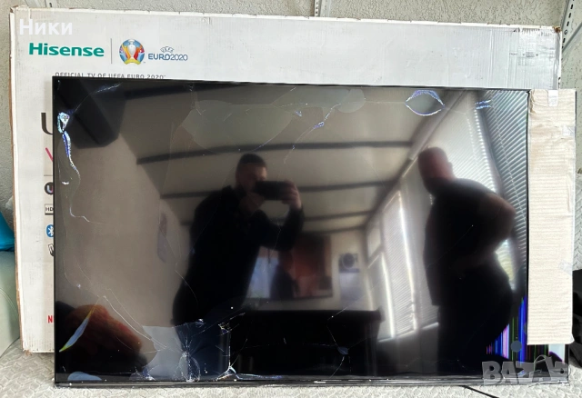 Чисто нов телевизор Hisense 58AE7000F със счупен екран за части