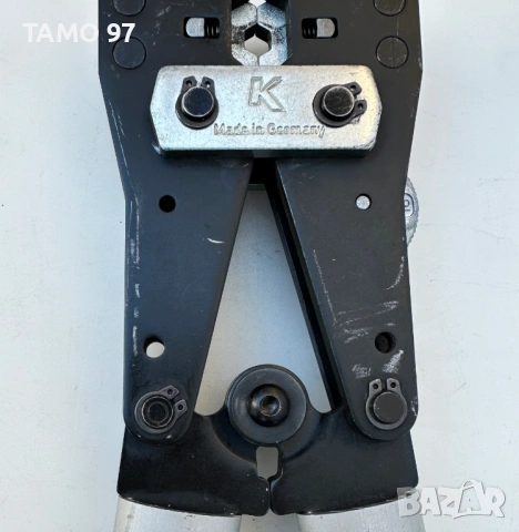 Klauke - Комплект от ножица и ръчна кербовка за неизолирани кабелни обувки, снимка 4 - Клещи - 53067334