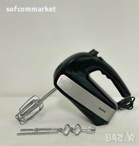 Ръчен миксер BLACK+DECKER 500W (5 скорости + Turbo) – Използван, отлично състояние