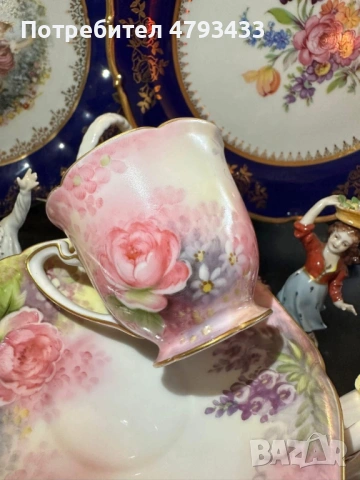 Ръчно нарисуван сет от японски порцелан, снимка 12 - Декорация за дома - 54164960