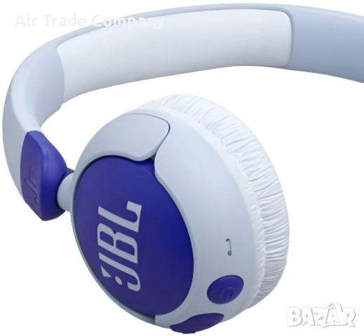 Детски слушалки с микрофон JBL, JR320BT, Bluetooth, сини, снимка 3 - Bluetooth слушалки - 52751182