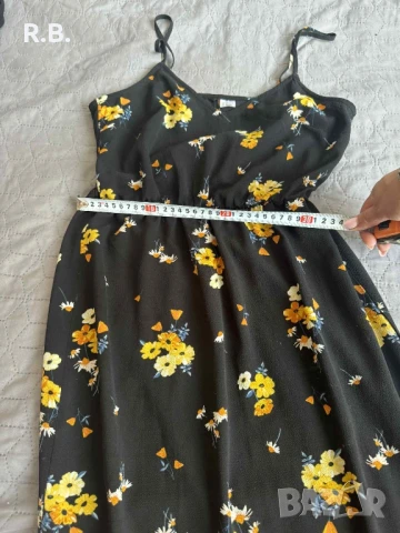 Дълга черна рокля H&M, S и М размер, снимка 17 - Рокли - 28823757