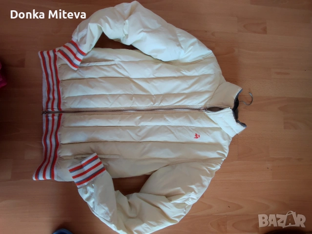 Яке с пух размер S разстояние от мишница до мишница е  52 см, снимка 8 - Якета - 53081631