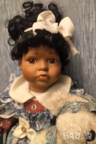 КОЛЕКЦИОНЕРСКА РЕТРО ПОРЦЕЛАНОВА КУКЛА, снимка 5 - Колекции - 44658922