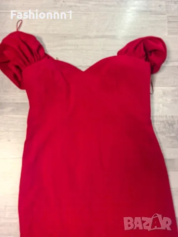 Червен рокля Zara , снимка 2 - Рокли - 55824206