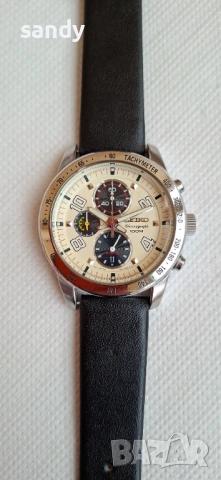 Seiko Chronograph Alram 100m SNAC09P1, снимка 6 - Мъжки - 53924462