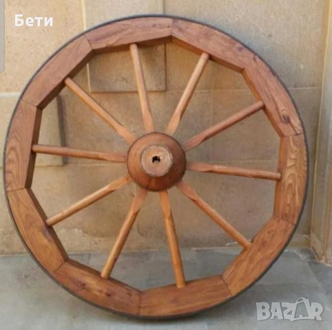 Дървени колела, снимка 3 - Декорация за дома - 31263533