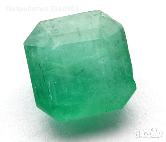 Сертифициран естествен-Зелен изумруд (смарагд) - 1.29 карата , снимка 4 - Други - 54212108