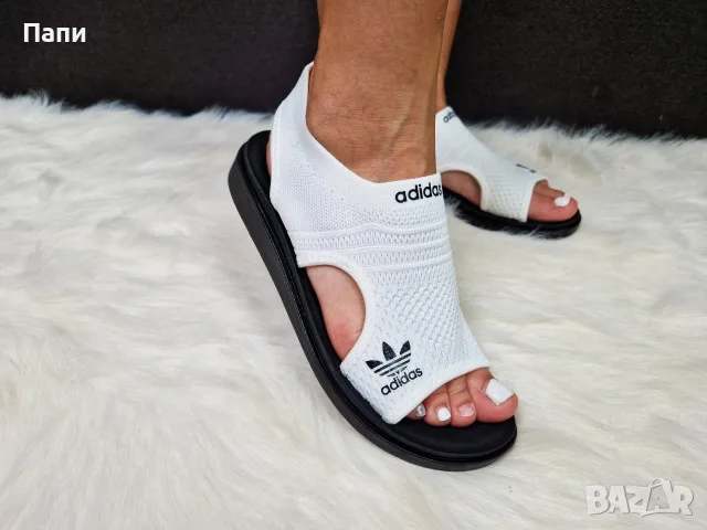 Дамски сандали Adidas в бяло, снимка 2 - Сандали - 56171217