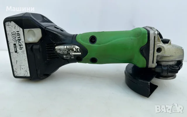 Hitachi G 18DSL - Акумулаторен ъглошлайф 2x18V 3.0Ah, снимка 5 - Ъглошлайфи - 56248439