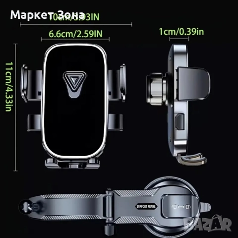 Ново 2025 Надграден Нано Вакуумен Държач за Телефон, снимка 2 - Аксесоари и консумативи - 51537227