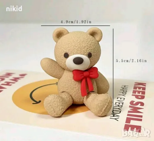 мече пластмасова фигурка играчка за украса торта топер и игра, снимка 3 - Фигурки - 48790876