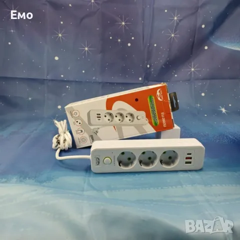 Разклонител 3 гнезда 2 бр usb,Type C 2500W

, снимка 2 - Други стоки за дома - 48704223