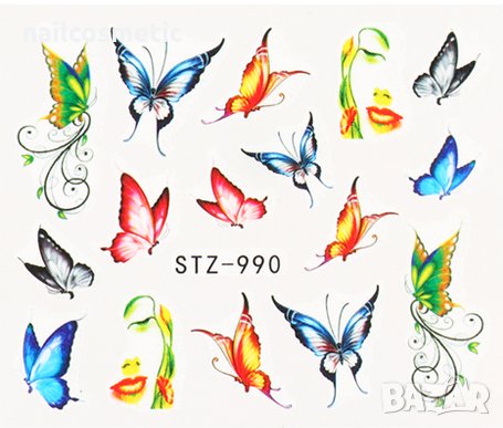 Атрактивни водни стикери за маникюр, снимка 7 - Продукти за маникюр - 23796115