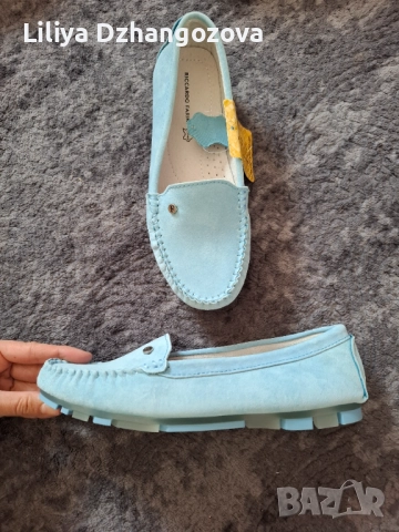 Нови мокасини естествен велур 37номер , снимка 2 - Дамски ежедневни обувки - 52316483