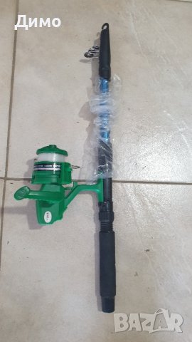 нови въдици с макара и корда 1.80м за първокласници