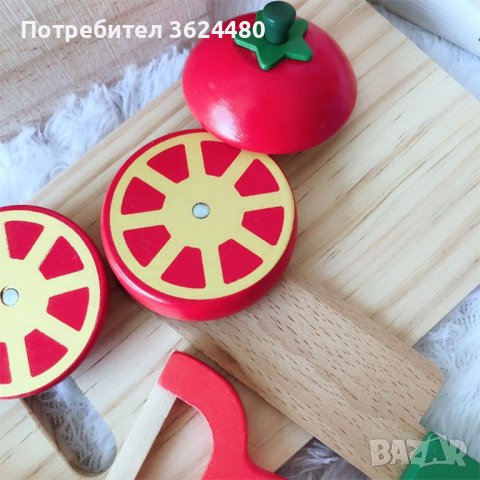 Дървени зеленчуци за рязане с магнит 3542, снимка 8 - Други - 40702531