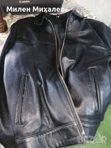 Продавам мъжко кожено яке от естествена кожа. Телешки бокс. , снимка 7 - Якета - 51952352
