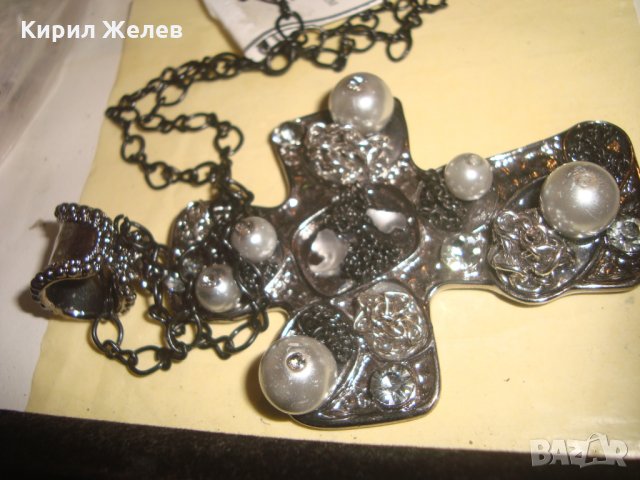 ГОЛЯМ МОДЕН АРТ КРЪСТ с ЕТИКЕТ 24300, снимка 10 - Колиета, медальони, синджири - 33876195