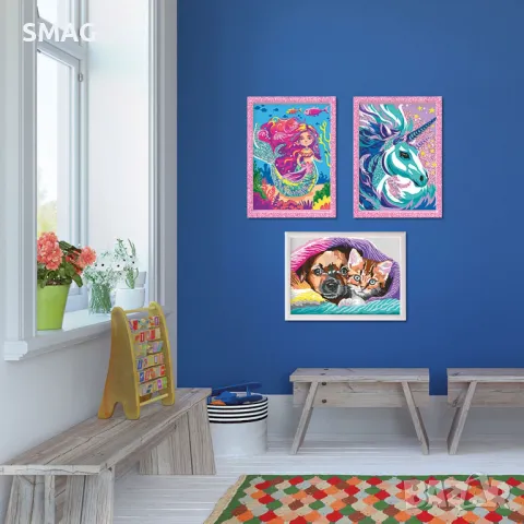 Paint & Frame Рисуване по номера Приказен еднорог S_1239531, снимка 7 - Рисуване и оцветяване - 49257749