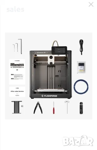 3D принтер Flashforge Adventurer 5M, 600 mm/s, 220 x 220 x 220 mm, самокалибриране, снимка 4 - Принтери, копири, скенери - 55968647