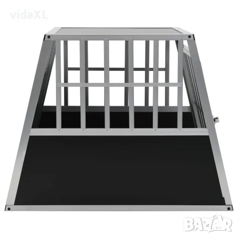 vidaXL Кучешка клетка с една врата, 65x91x69,5 см, снимка 3 - За кучета - 56146196