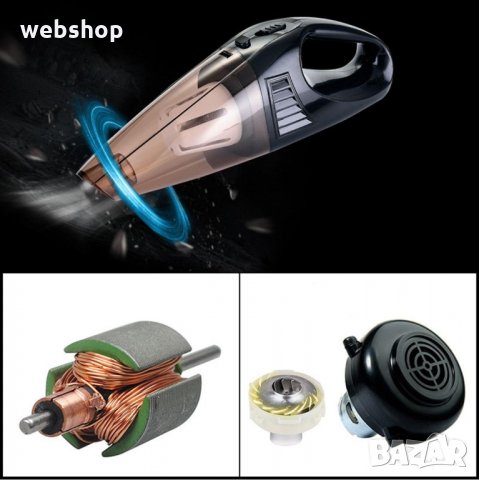 Мощна прахосмукачка за кола с HEPA филтър и Акумулаторна батерия, снимка 5 - Аксесоари и консумативи - 34276073