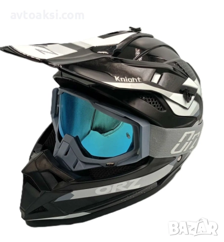 Каска Крос/Атв/Мотор с Очила ORZ комплект , снимка 2 - Аксесоари и консумативи - 52008014