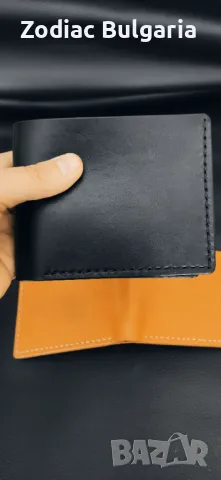 Минималистичен кожен портфейл за мъже, ръчна изработка., снимка 7 - Портфейли, портмонета - 43954982