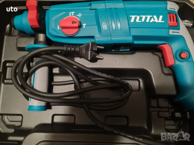 Електрически перфоратор TOTAL,куфар,SDS+,800W,ГАРАНЦИЯ, снимка 2 - Куфари с инструменти - 49293650