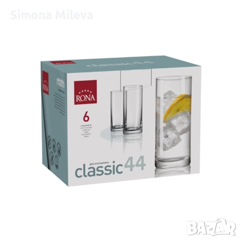 Чаша за водка Rona Classic 1605 280ml, 6 броя, снимка 2 - Чаши - 52365787