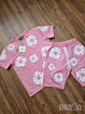 Мъжка тениска и къси шорти  екип DENIM TEARS Размери М, L , XL , 2XL , снимка 3 - Спортни дрехи, екипи - 50661067