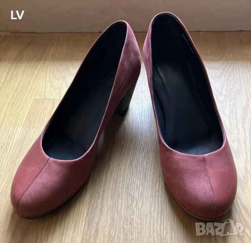 TBS червени обувки от естествена кожа #40, снимка 2 - Дамски обувки на ток - 51871542