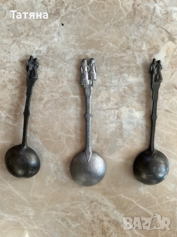 Лъжици от калай, за интериор, колекция, снимка 2 - Други ценни предмети - 52798091