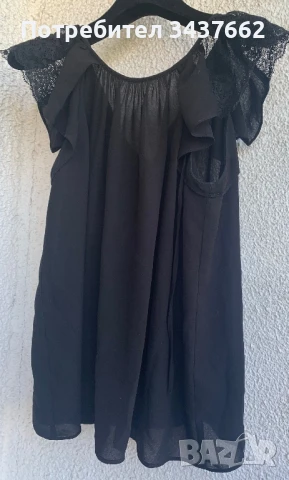 Блуза с дантела без ръкав , снимка 2 - Потници - 50836858