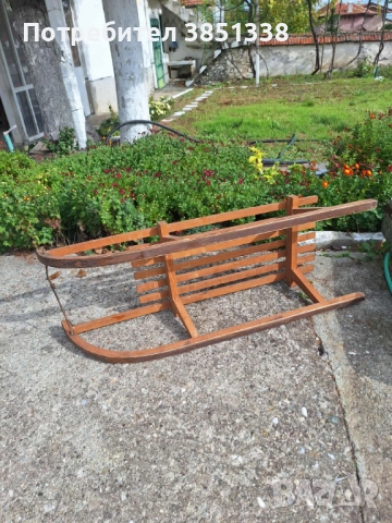 Дървена шейна от соца, снимка 2 - Зимни спортове - 52176903